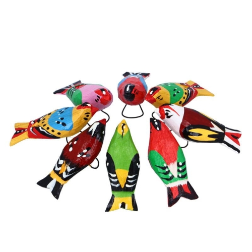 Ptaszki ręcznie malowane - drewniane średnie1.jpg