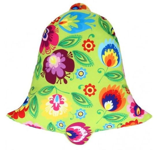 Dzwonek folk świąteczny ze wzorem folk ludowy Lowicz.jpg