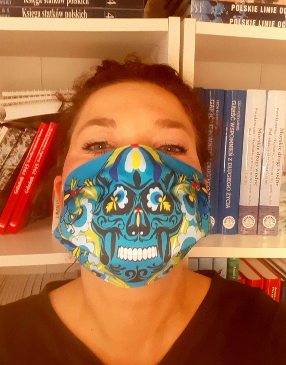 Maska kaszubska (czaszka), maseczka folk ludowy.jpg