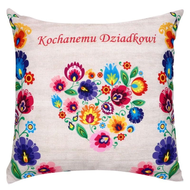 Poduszka dekoracyjna na Dzień Dziadka - Łowicz.jpg