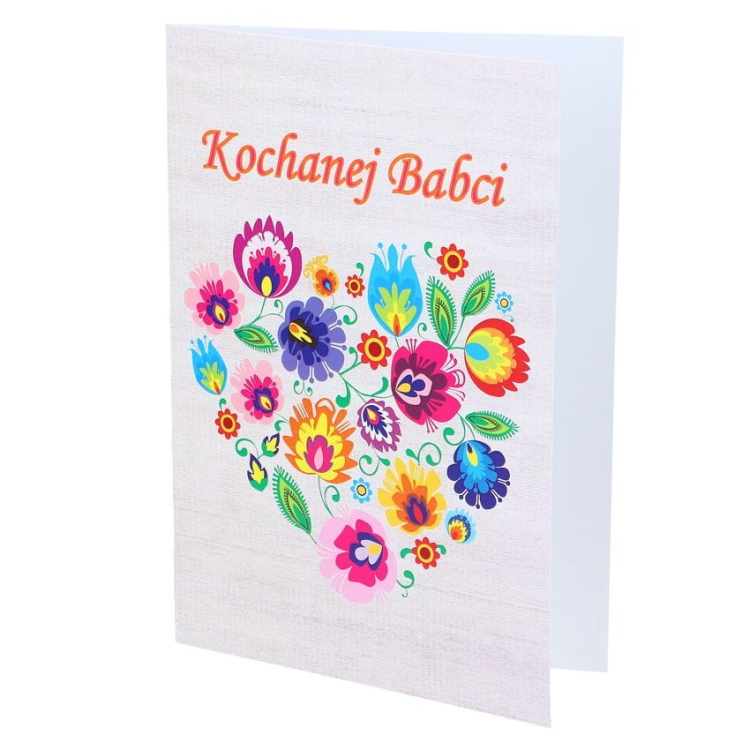 Kartka folk dla Babci lowicka folk1.jpg