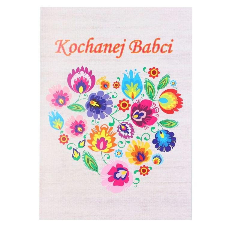 Kartka folk dla Babci lowicka folk3.jpg