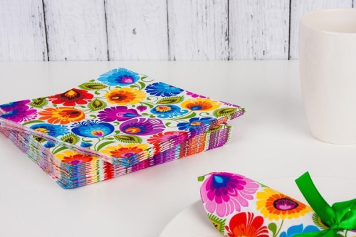 Serwetki papierowe folk ludowe łowickie wycinanki białe1.jpg