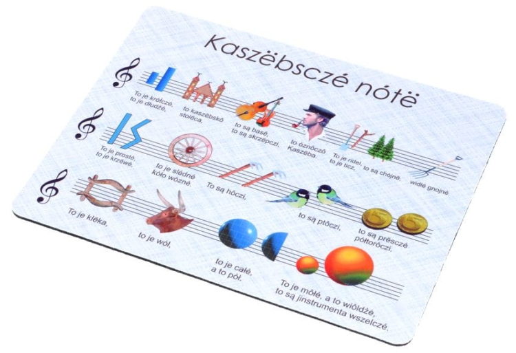 Podkładka pod mysz kaszubskie nuty szara folk ludowy1.jpg