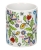Ceramiczny kubek z haftem kaszubskim wdzydzkim