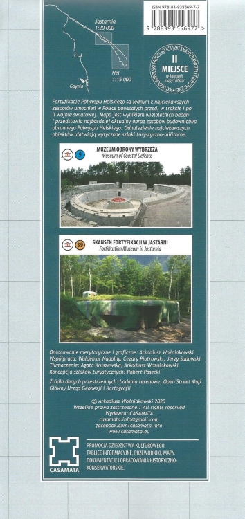 Mapa obiektów obronnych Półwyspu Helskiego – od Kuźnicy po Cypel, z zaznaczeniem znanych i zapomnianych fortyfikacji