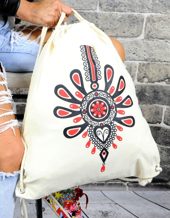 Worek sportowy, plecak bawełniany, Parzenica Eco1.jpg