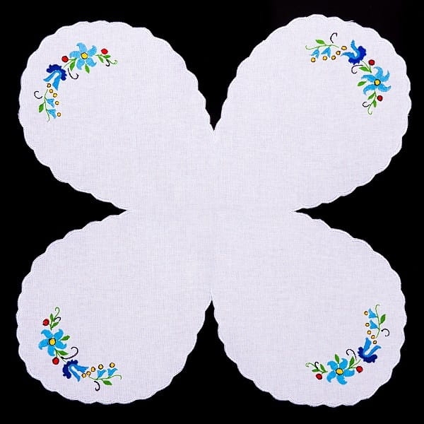 Serwetka do koszyczka wielkanocnego z haftem kaszubskim