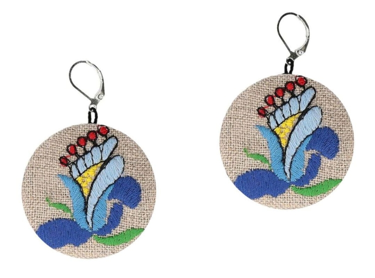 Kolczyki_kaszubskie_lilia_folk_ludowy_jasne_tlo