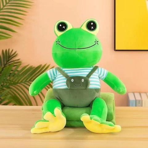 Koc, poduszka, Przytulanka, Żabka1.jpeg