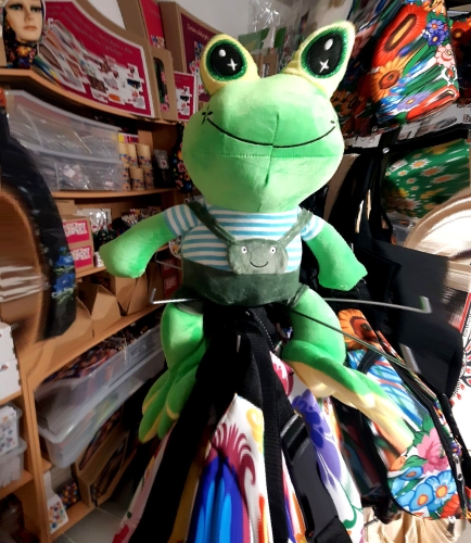 Koc, poduszka, Przytulanka, Żabka2.jpg