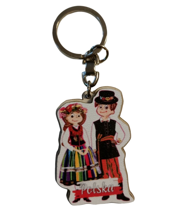 Breloczek_drewniany_łowicka_para