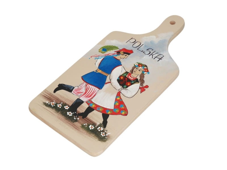 Ozdobna deska kaszubska para folk strój krakowski.jpeg