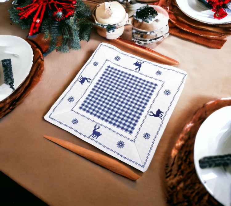 Serwetka świąteczna renifery (niebieska)(1).jpg
